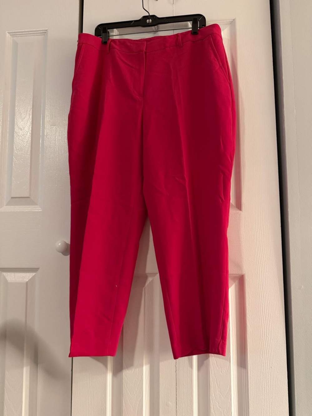 Jones New York Signature Hot Pink Crop Pants, 14W